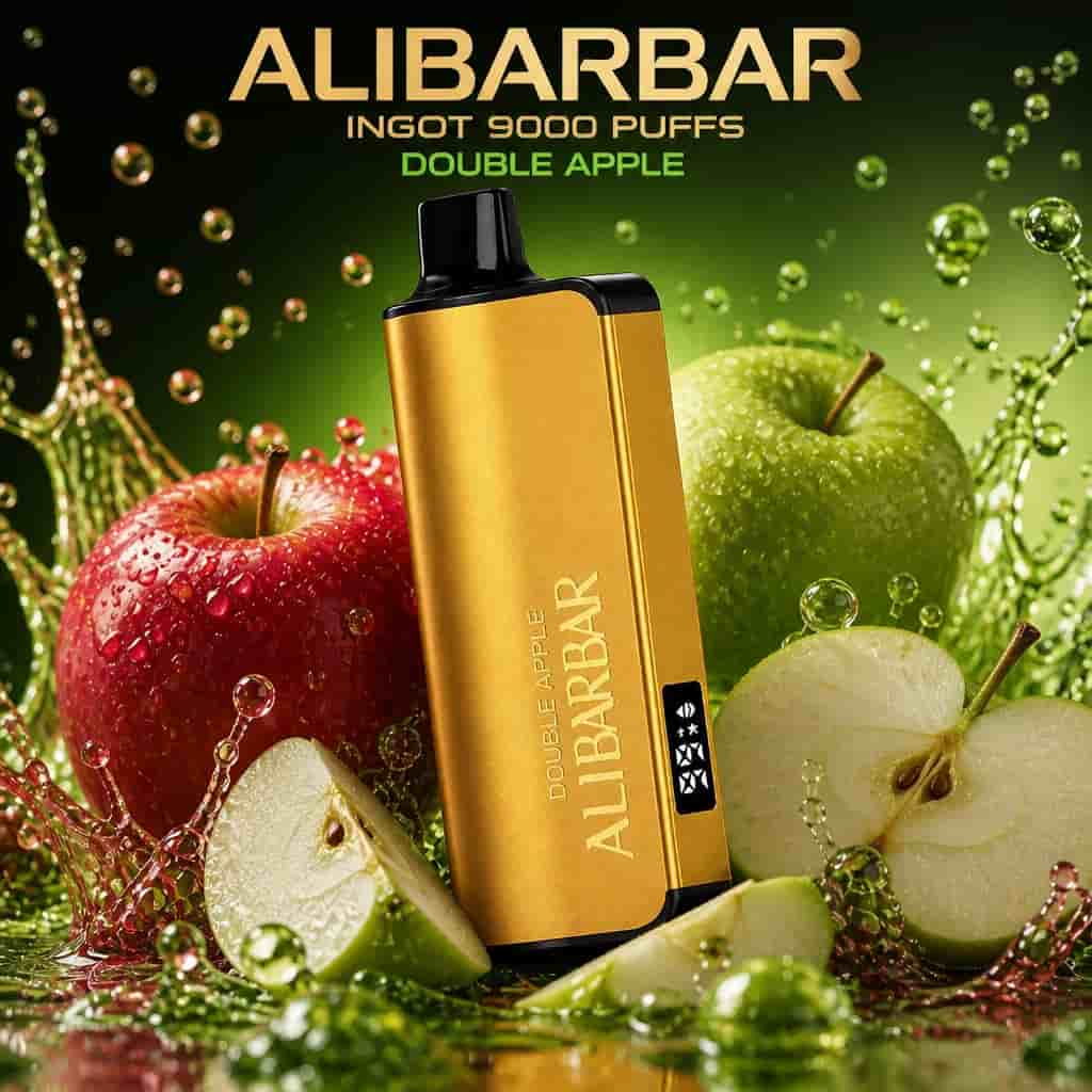 ALIBARBAR INGOT 9000 PUFFS-Double Apple